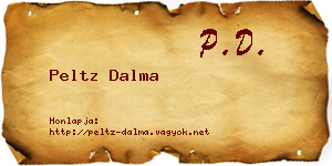 Peltz Dalma névjegykártya